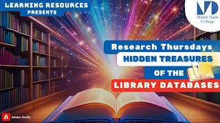 Hidden Treasures of the Library Databases [upl. by Shena771]