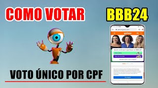 Como votar no bbb 24 Rápido e Fácil  votar no paredão bbb 24 [upl. by Otreblif335]