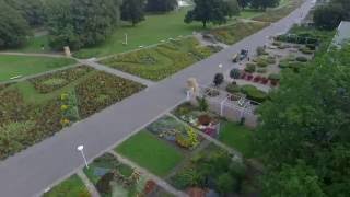 Flug über das Große Blumenbeet im egapark [upl. by Acenes902]