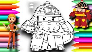 Robocar Polie CARTOON drawing 🖌️🎨 Robocar poli TV cartoon  episode3  Crafts [upl. by Ettevi624]