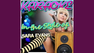 Three Chords and the Truth In the Style of Sara Evans Karaoke Version [upl. by Ziladnerb]