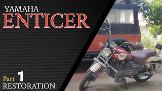 YAMAHA ENTICER RESTORATION PART 1 [upl. by Uokes7]