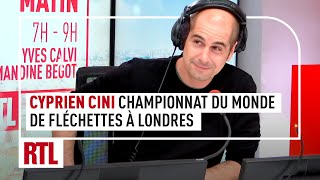 Cyprien Cini  Championnat du monde de fléchettes à Londres [upl. by Caril]