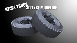 41 HEAVY TRUCK TYRE MODELING IN MAYA [upl. by Anilegna]