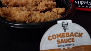 Mini HOWDY FOOD REVIEWS KFCS NEW Original Recipe Chicken Tenders amp Comeback Sauce [upl. by Lisabeth]