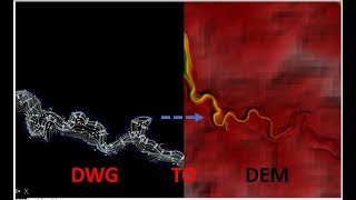 TUTORIAL  CARA BUAT PETA DEM DARI DWG UNTUK HECRAS 2D [upl. by Demitria]