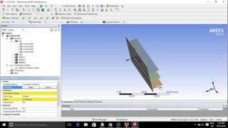 analysis of plate with stiffeners composite material ANSYS [upl. by Arman]