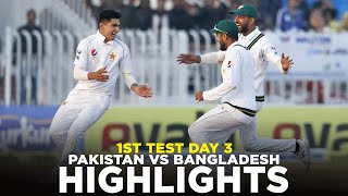 Full Highlights  Pakistan vs Bangladesh  1st Test Day 3 2020  PCB  M2D2K  PAKvBAN [upl. by Hammad851]