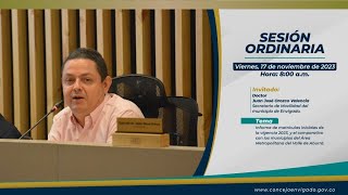 En vivo Sesión Ordinaria Dr Juan José Orozco Secretario de Movilidad de Envigado [upl. by Nahtnanhoj]