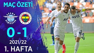 Adana Demirspor 01 Fenerbahçe MAÇ ÖZETİ  1 Hafta  202122 [upl. by Euqinahc]