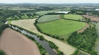 DJI Mavic 3 Flight Goodrich Castle to RossonWye [upl. by Anyala]