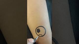 Ball 🏀 tattoo 😯 design shortvideo tattoo trending art viralvideo video viralshorts shorts [upl. by Akenn]