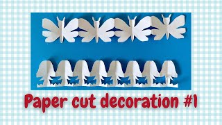 Paper cuts 1  easy and versatile decoration [upl. by Ailev5]