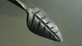 Blacksmithing  How to forge a Leaf [upl. by Lered]