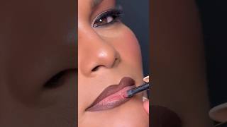 Coffee shade lipstick tutorial bappa bappamorya parimakeover lipstick lipcolour makeupartist [upl. by Achorn]