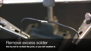 Basic Soldering Two wires in parallel [upl. by Oiramad]