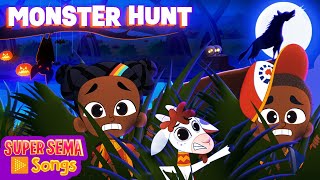 Monster Hunt 💀 Super Sema 🎃 Halloween Kids Songs [upl. by Libna]