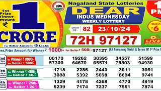 Nagaland lottery result today 1pm 23102024  morning Nagaland State Lottery Result Pdf [upl. by Rocca464]