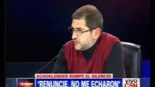 C5N  POLITICA  SCHOKLENDER ROMPE EL SILENCIO  2 [upl. by Ardnal]