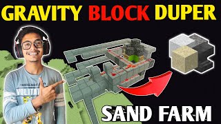 How to make Gravity Block Duplicator in Minecraft PE  Gravity Block Duper Minecraft 118  Bedrock [upl. by Aiseneg811]