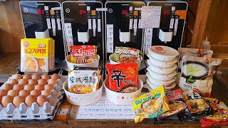 24H Ramen Convenience Store Korean Instant Noodles  Korean Street Food ASMR [upl. by Miah789]