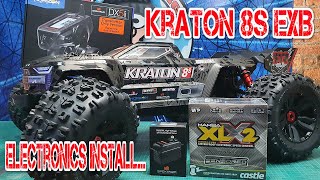 Arrma Kraton 8S EXB RC Fitting Castle Mamba XLX2 8S ESC WITH 1100KV Motor [upl. by Socem915]