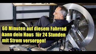 60 min auf diesem HybridFahrrad kann dein Haus für 24 Stunden mit StromVersorgen ►►INFO▼▼↓ [upl. by Mozza383]