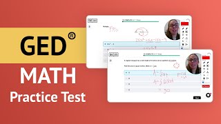 GED Math Practice Test  All Answers Explained By A Math Teacher [upl. by Imled]