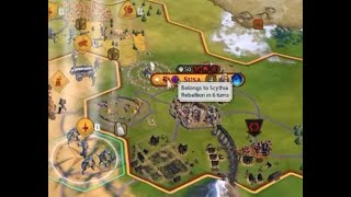 Civ 6 When its a big mistake to move a garrisoned unit out of a captured city [upl. by Aneeres]