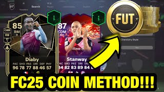 FC 25 UNLIMITED COIN METHOD EARN COINS FAST amp EASY [upl. by Snoddy]