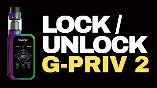 SMOK GPriv 2  How to Lock and Unlock the Firekey Fix Firekey Locked [upl. by Nyl]