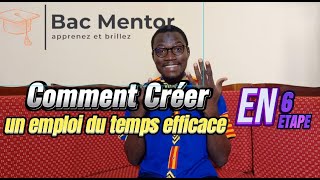 Comment Créer un Emploi du Temps Efficace pour Réussir vos Révisions [upl. by Peri]