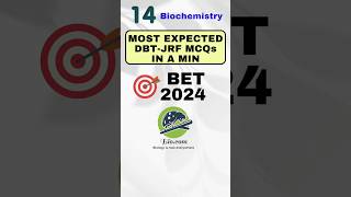 Most Expected BET 2024 Questions in a min  Part14  Biodotcom  BET DBTJRF Shorts ytshorts [upl. by Sidra885]