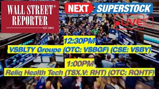 NEXT SUPER STOCK live VSBLTY Groupe Tech OTC VSBGF  Reliq Health Tech OTC RQHTF [upl. by Diarmuid]