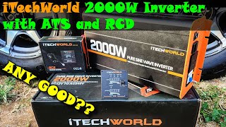 TESTED iTechWorld 2000W Inverter with ATS and RCD review [upl. by Schuler467]