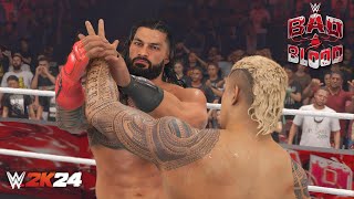 Roman Reigns x Cody Rhodes Battles the Bloodline WWE 2K24 [upl. by Ysdnil]