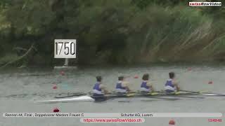 352 4xMaW Rotsee Luzern 30 Juni 2024 Doppelvierer Masters Frauen Rennen 44 Final [upl. by Yracaz]