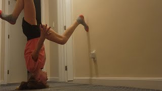 headstandbackbends needle and other fun flexibility moves [upl. by Cristen]