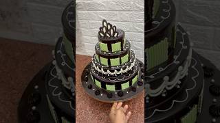 5kg  4 tier chocolate cake decorating ideas chocolatecake cakedecorating shortsfeed shorts [upl. by Adnoek305]