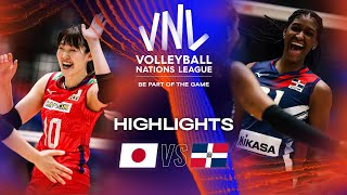 🇯🇵 JPN vs 🇩🇴 DOM  Highlights Week 1  Womens VNL 2023 [upl. by Galliett]