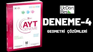 DENEME4  AYT Matematik Denemeleri  ÜçDörtBeş Yayınları [upl. by Eerized411]