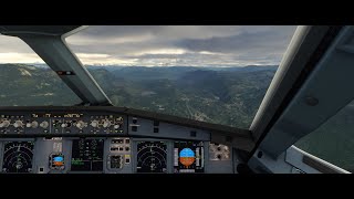 MSFS 2020  Bolzano LOC approach  A32NX  Live weather  Fix info  4K  Ultra [upl. by Atived]