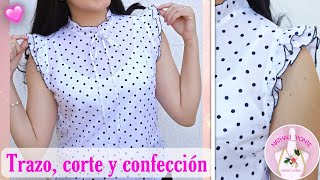 🌸50 BLUSA LINDA PARA CREAR CON DETALLES QUE ENAMORAN  TRAZO Y COSTURA PASO A PASO Nathali Ponte [upl. by Ingram362]