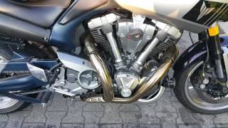 Yamaha MT01 Akrapovic exhaust [upl. by Armelda]