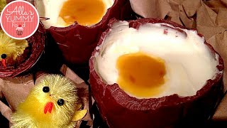 Cheesecake Filled Chocolate Easter Eggs NoBake Recipe  Пасхальные шоколадные яйца [upl. by Euqnom]