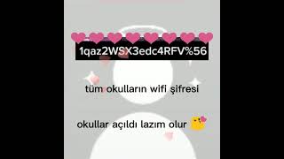 Tüm okulların wifi şifresi [upl. by Amr744]