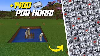 A MELHOR FARM DE FERRO INFINITO DO MINECRAFT 122 JAVA [upl. by Hewitt138]