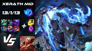 Xerath Mid vs Vladimir  EU Challenger Patch 1451 [upl. by Federica775]