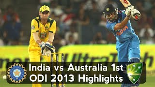 2013 1st ODI India vs Australia at Pune [upl. by Bond]