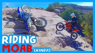 🏜 DIRT BIKE RIDING MOAB UTAH 🏍 KTM 150 amp YZ250f Single Track Willsprings BLM 🏞 [upl. by Strander]